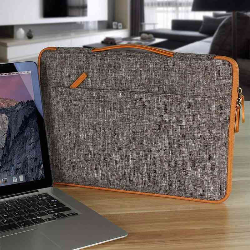 Leather Canvas Laptop Bag